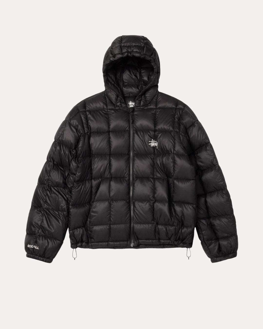 MIDWEIGHT HOODED PUFFER - Black / S