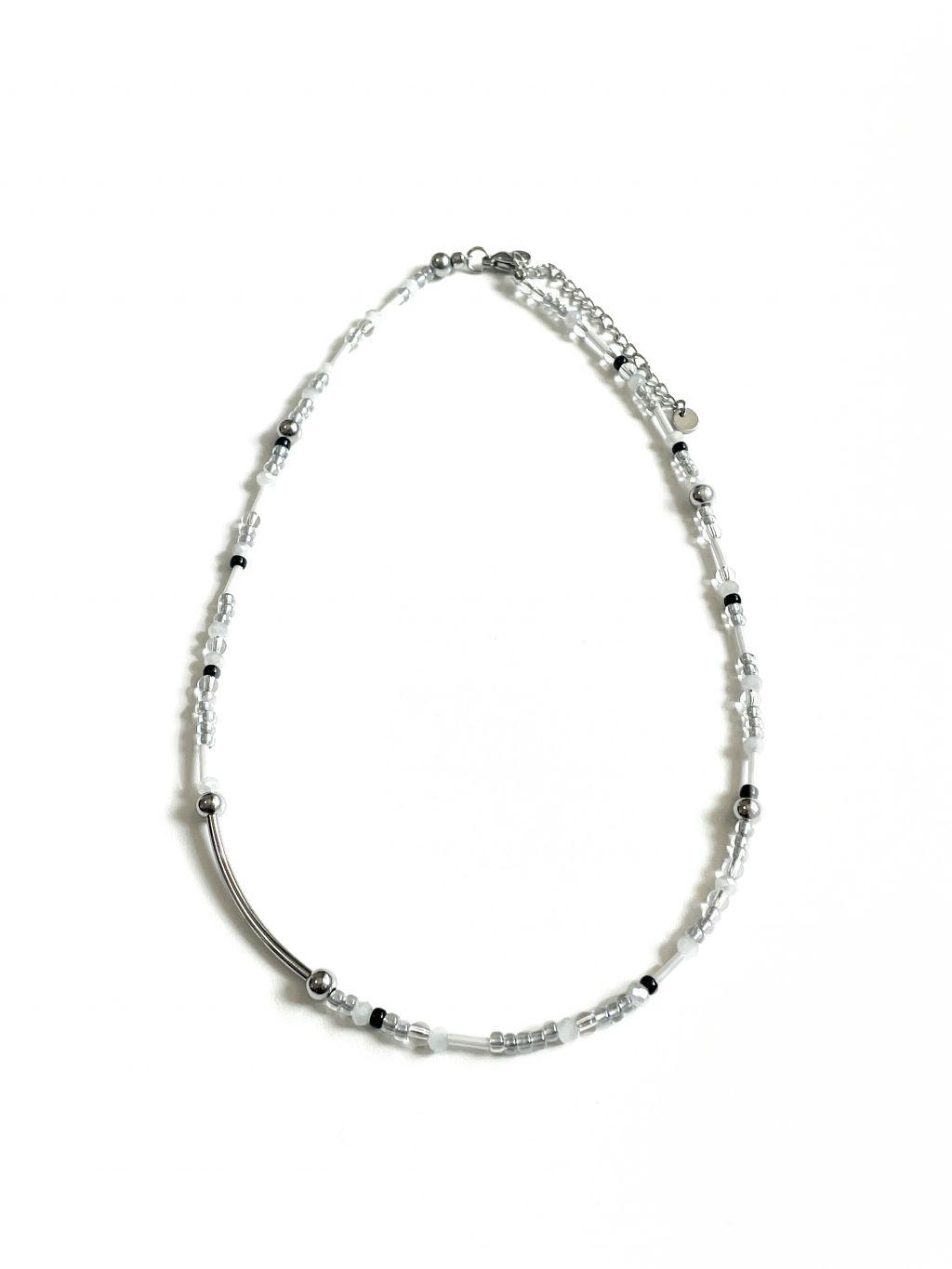 mix steel stick necklace : 에콰웁