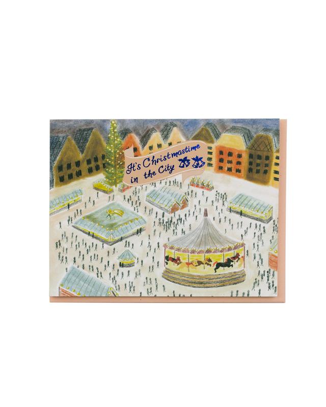 German Christmas Market Card