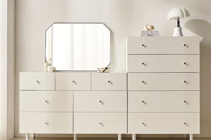 E0자재 HM1923 횸 와이드 5단 7단 서랍장 2size