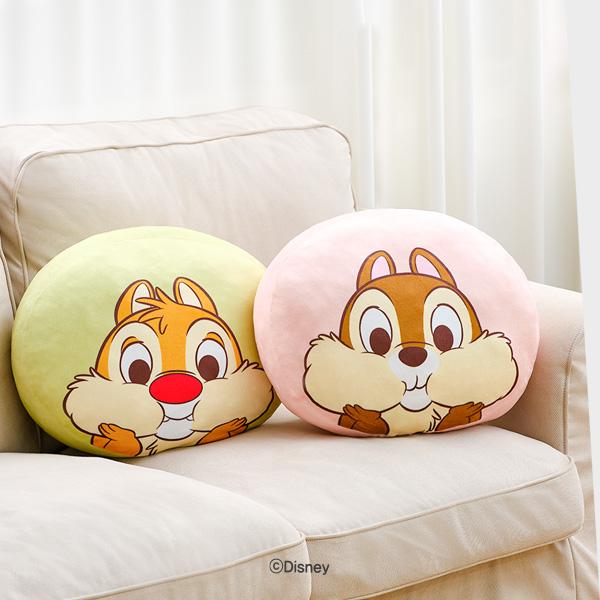 디즈니 칩앤데일 말랑이 원형 쿠션 40cm