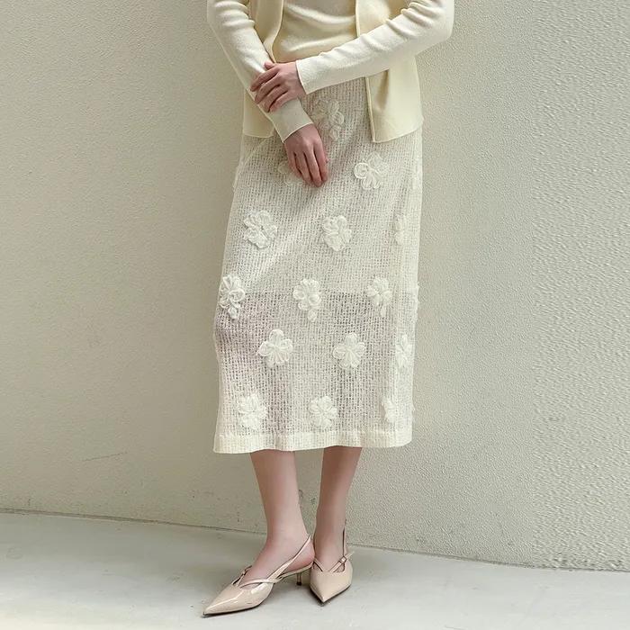 Fleur knit skirt