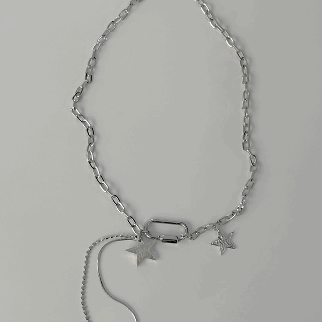 Fancy star necklace 체인목걸이/ 별목걸이/ 유니크/ 포인트목걸이