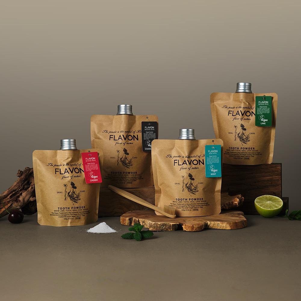 플라본 프리미엄 비건 대용량 가루치약