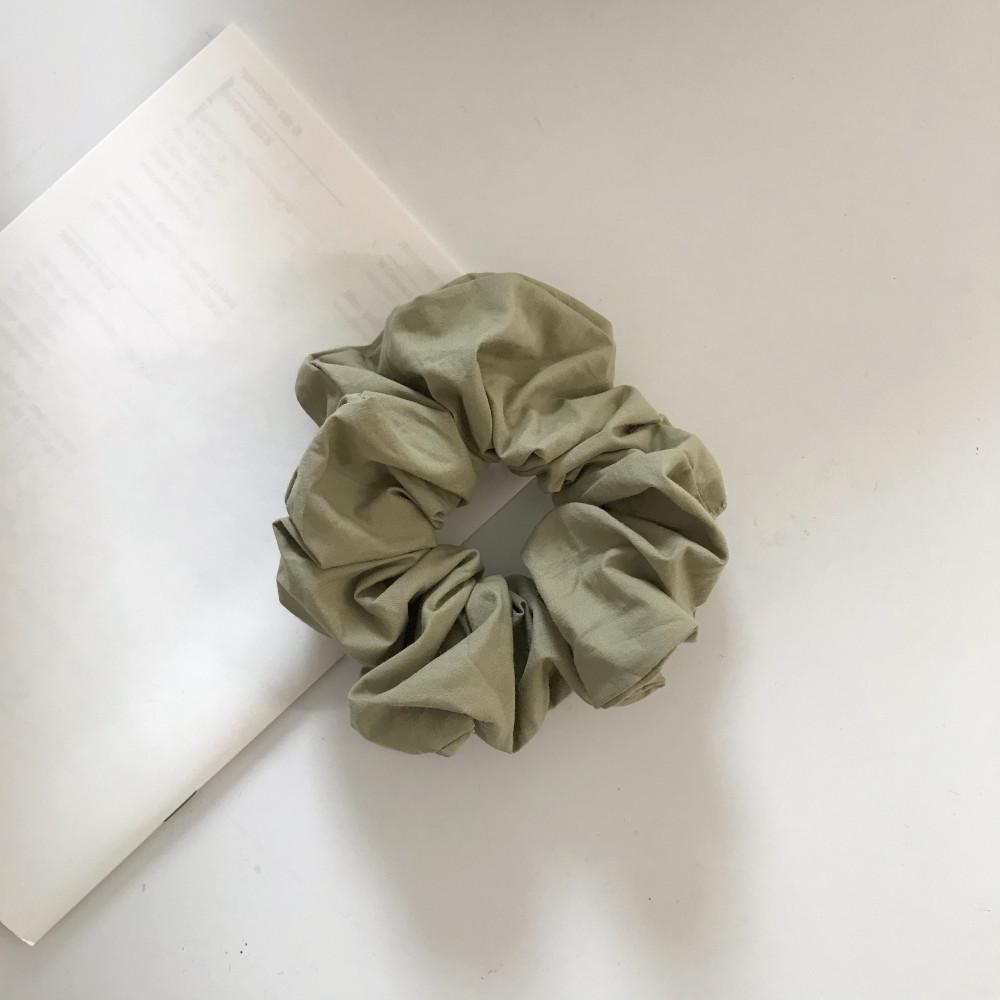 oar Shirts Scrunchies [Tarragon] 빈티지그린 / 셔츠 스크런치 헤어곱창