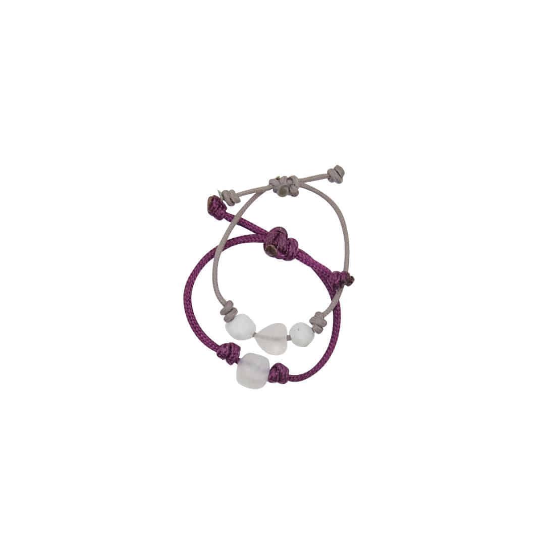 gem string ring set-purple