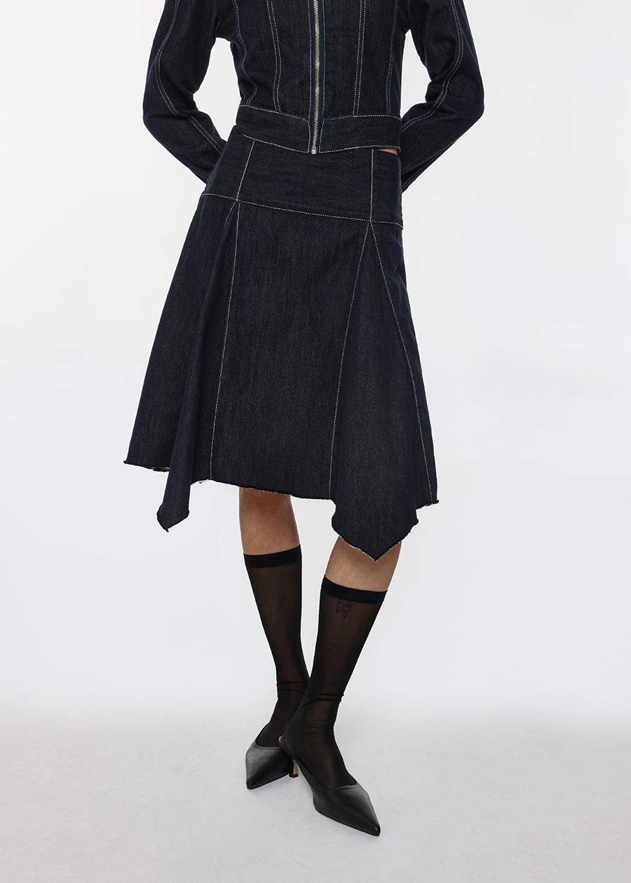 [MADE] 메이슨 SET - 데님 미디스커트