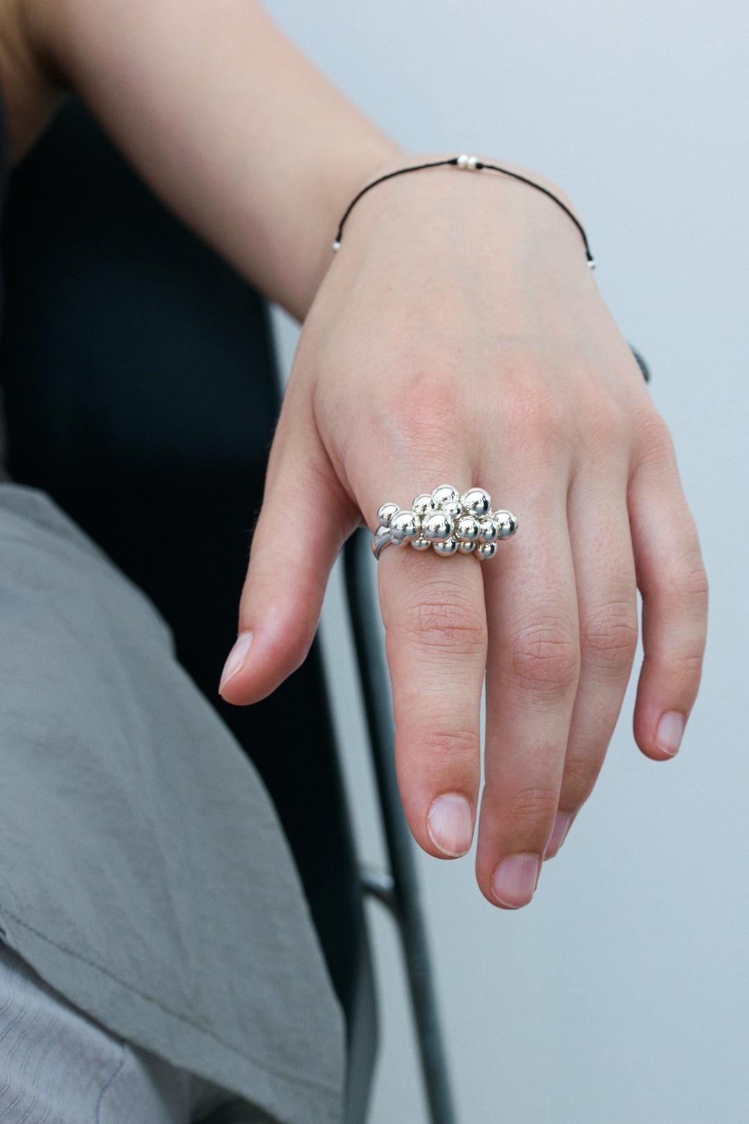Silver Bubble Ring