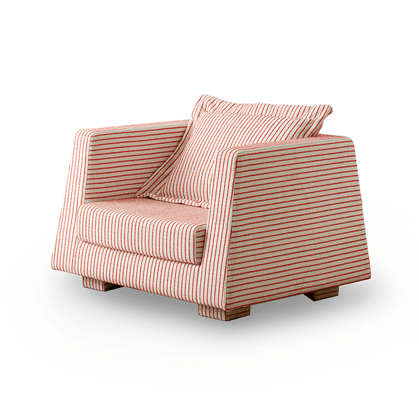 POOK EASY CHAIR_RED STRIPE