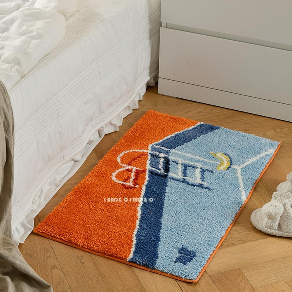 Swimming Pool Rug 수영장러그 일러스트 발매트 귀여운카페트