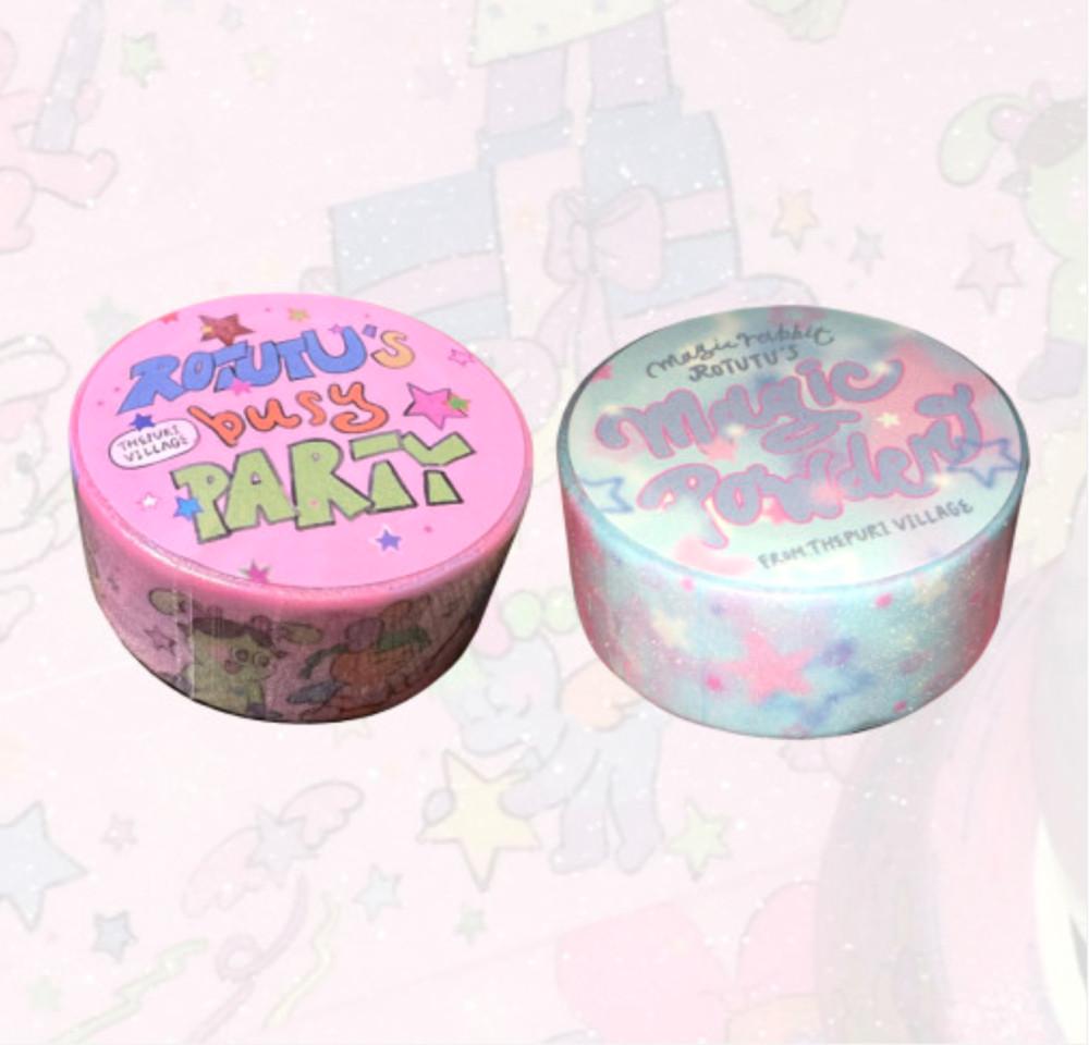 [THEPURI VILLAGE⋆더푸리 빌리지] glitter masking tape ver.4 (2types)
