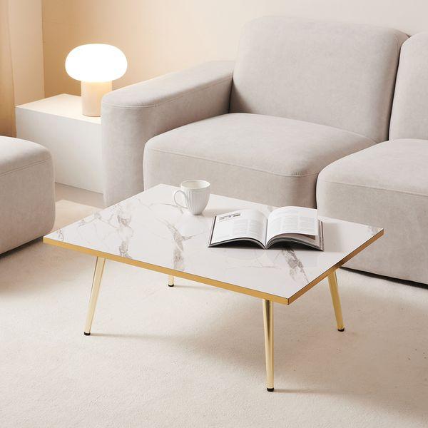 셀린 대리석 패턴 거실 좌식 쇼파 테이블