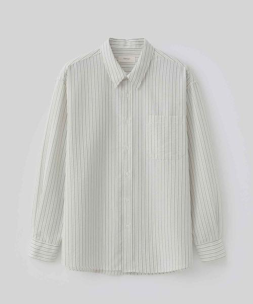 로엔 스트라이프 셔츠 (아이보리)