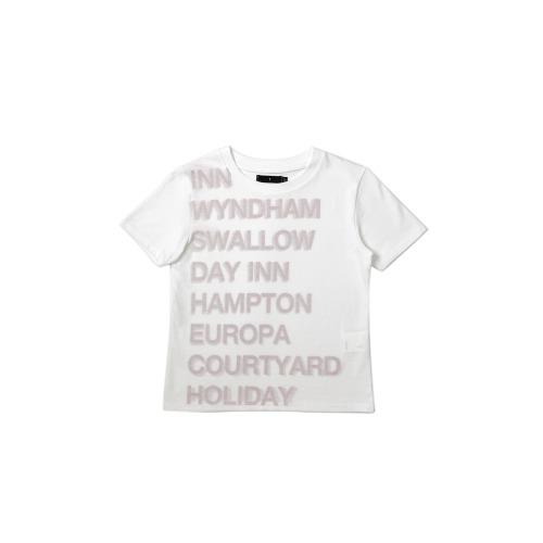 1/2 HIGHWAY INN TEE (WHITE/RED)