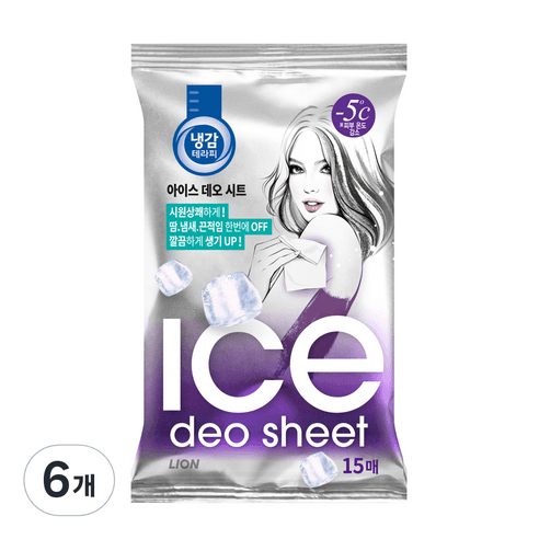 냉감테라피 아이스 데오시트 15p, 87g, 6개
