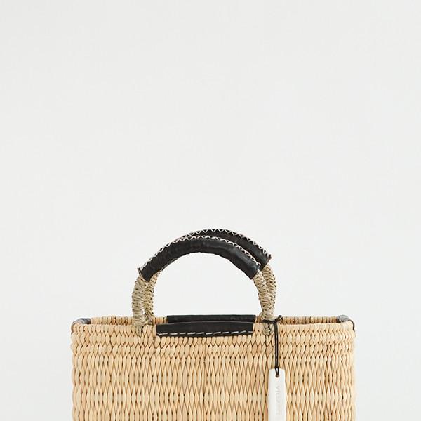 Black Square Tote - 블랙 사각 마르쉐백