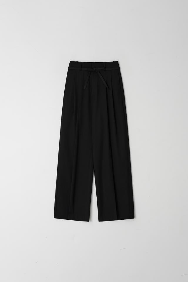 [PRE-ORDER] summer wool tie slacks