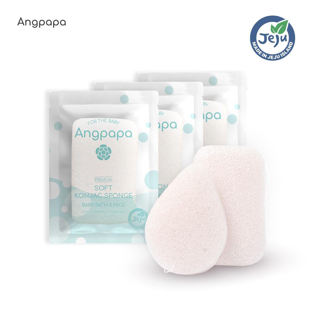 앙파파 소프트 곤약스펀지 샤워볼 3ea 세트