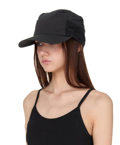 Punching Paisley Scarf Cap, BLACK