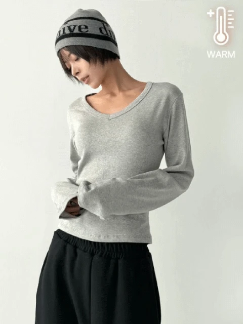 기모면모달랍빠브이슬림커버긴팔티 시크릿오즈 ozbridge