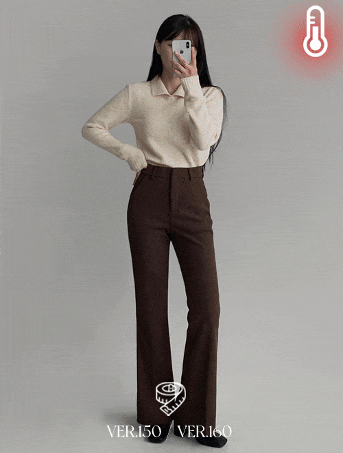 [150.160ver] 히든밍크골덴부츠컷팬츠  -밍크안감/키작녀/기장선택/2color/4size