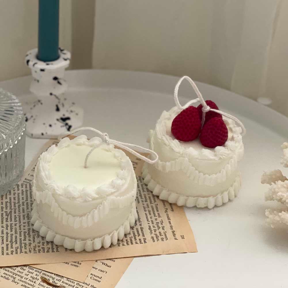 생크림 케이크 캔들 / 딸기 크림 케이크 캔들 / 생일케이크 캔들