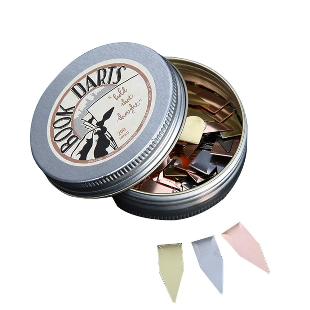 북다트 금속 책갈피 200개입 (브론즈, 실버, 혼합) 북마커