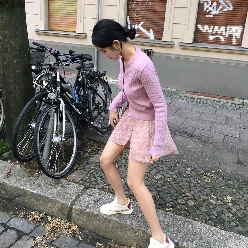 플라워 치마 바지