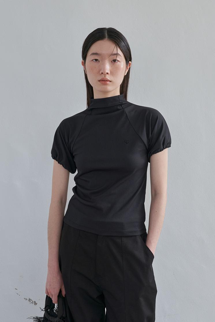 Mockneck reglan top (BLACK)