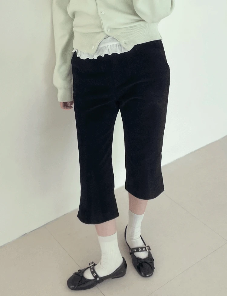 벨벳 스판 코듀로이 카프리 팬츠(1color)