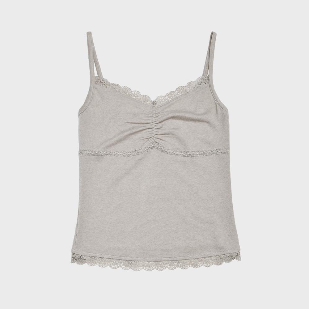 Lace Tank Top (Light Gray)