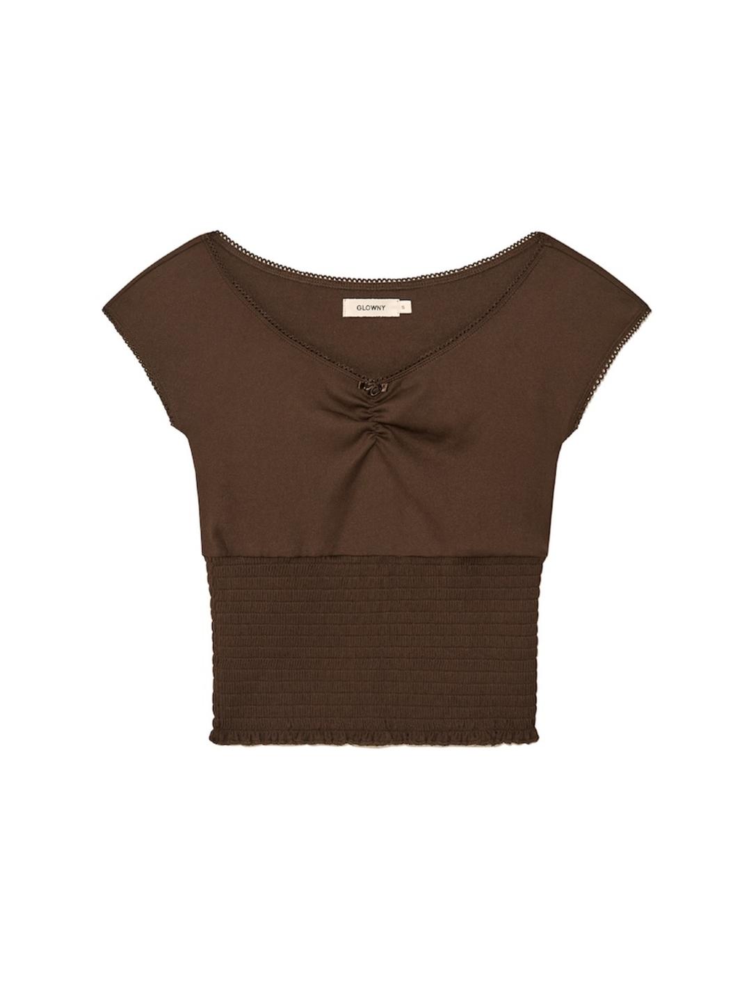 PEEKABOO SMOKE TEE (BROWN)