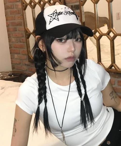 ANIMAL STAR MESH CAP_BK