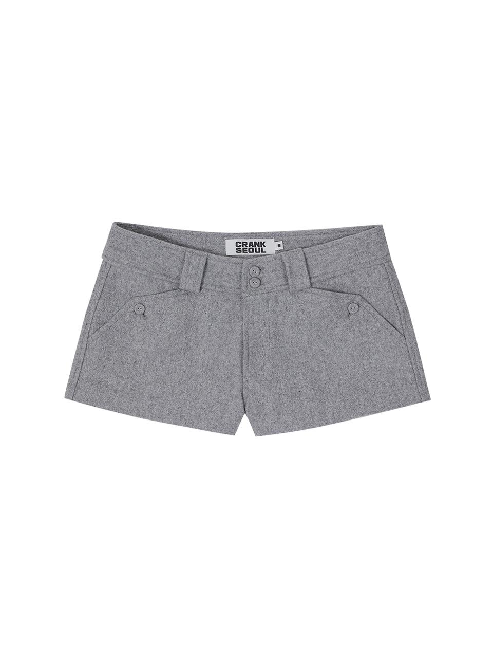WOOL MICRO SHORTS_GREY