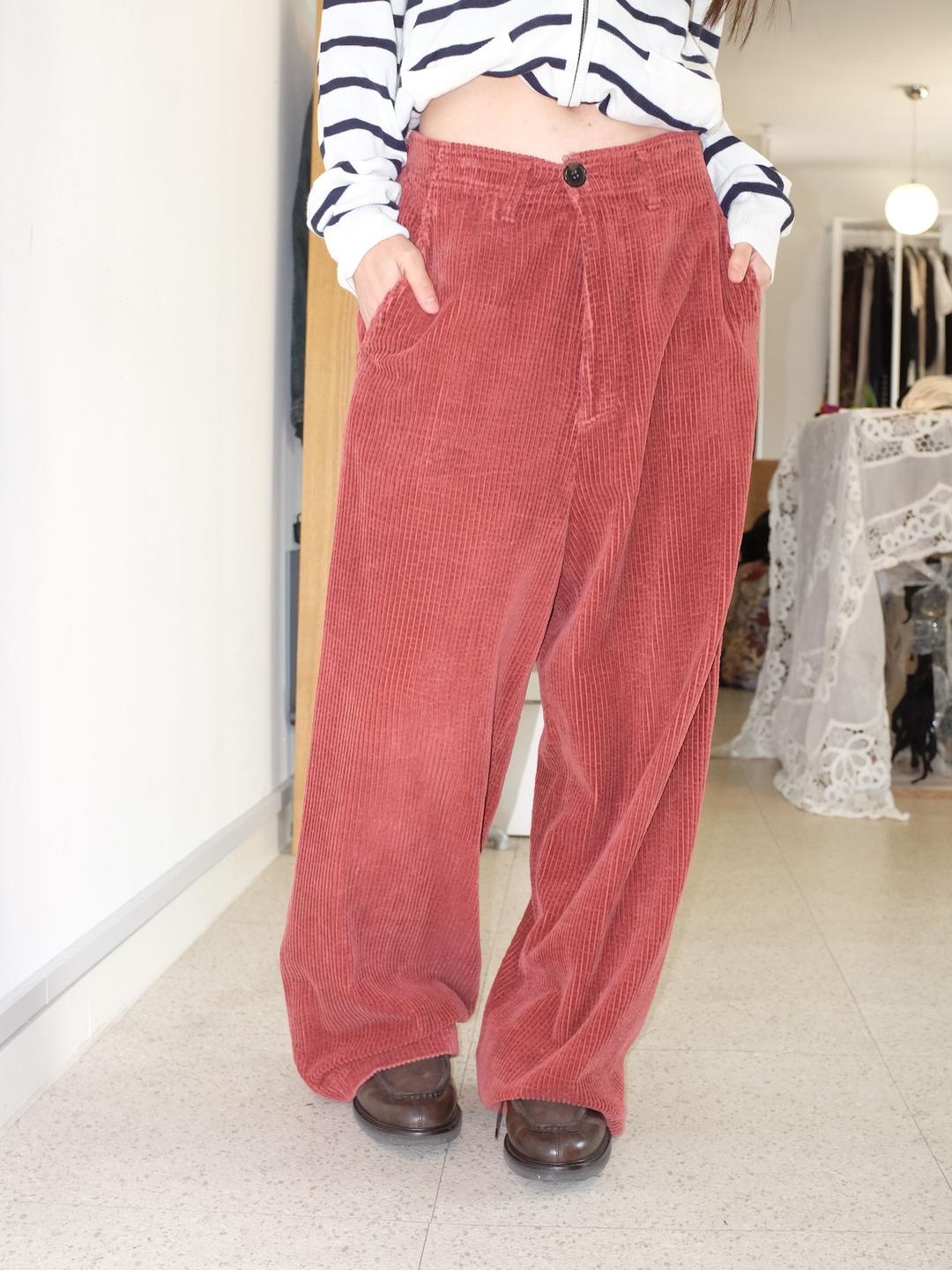 ISSEY MIYAKE HAI corduroy wide pants