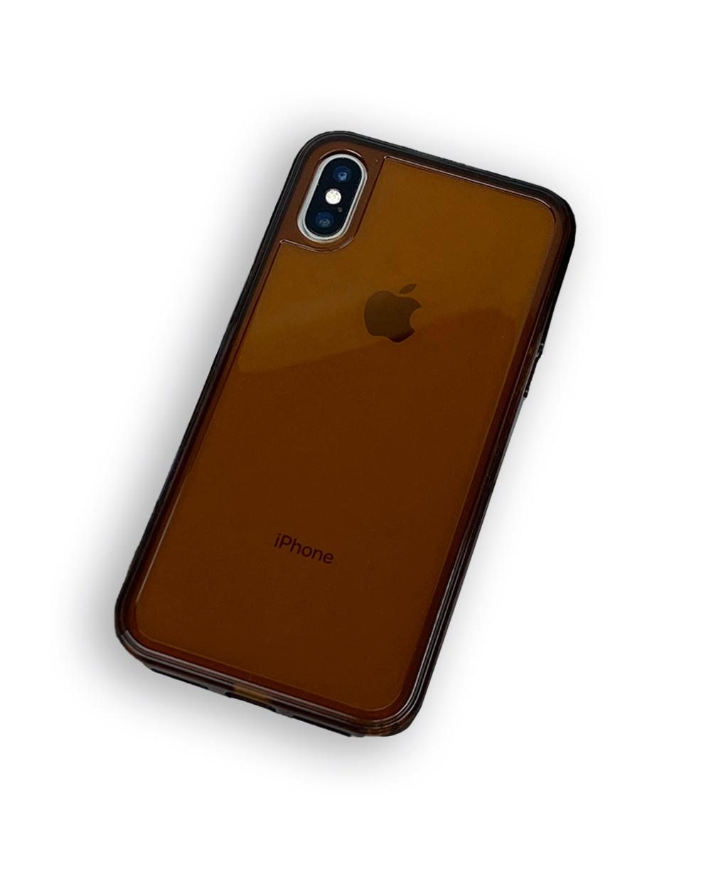 i phone jelly case (Brown)