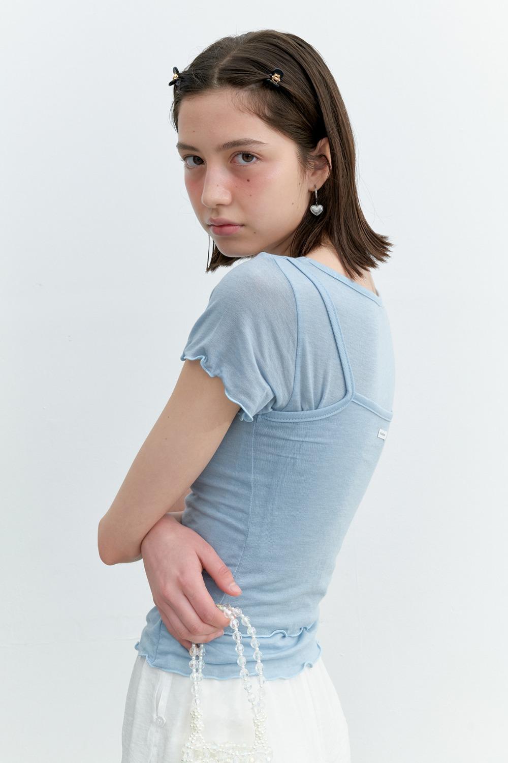 (2nd Re-stock) Watercolor Tshirt (Fog Blue)