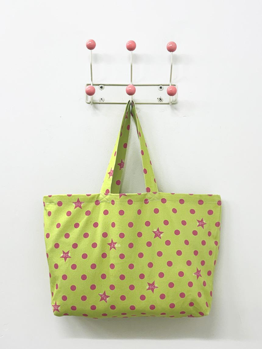 픽셀 ESCF 도트 별 데님 에코백 [11color]