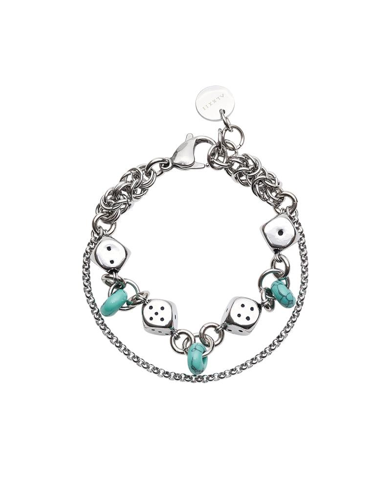 [ALEXII] TURQUOISE DICE BRACELET