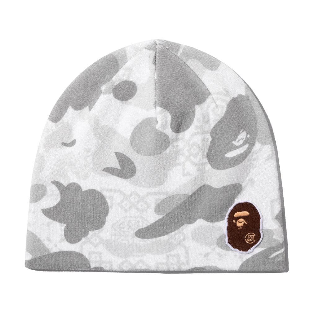 BAPE X CLOT 카모 비니(M) WHITE