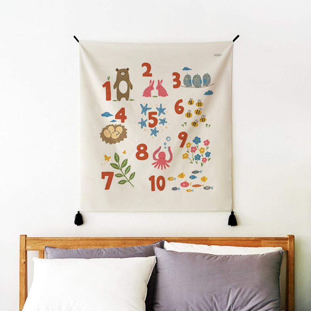 키즈 행잉 패브릭 포스터 / 태피스트리 (행잉M+태슬)