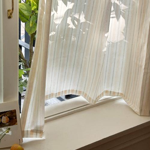 노팅힐 앤더 스트라이프 가리개커튼(롱바란스)