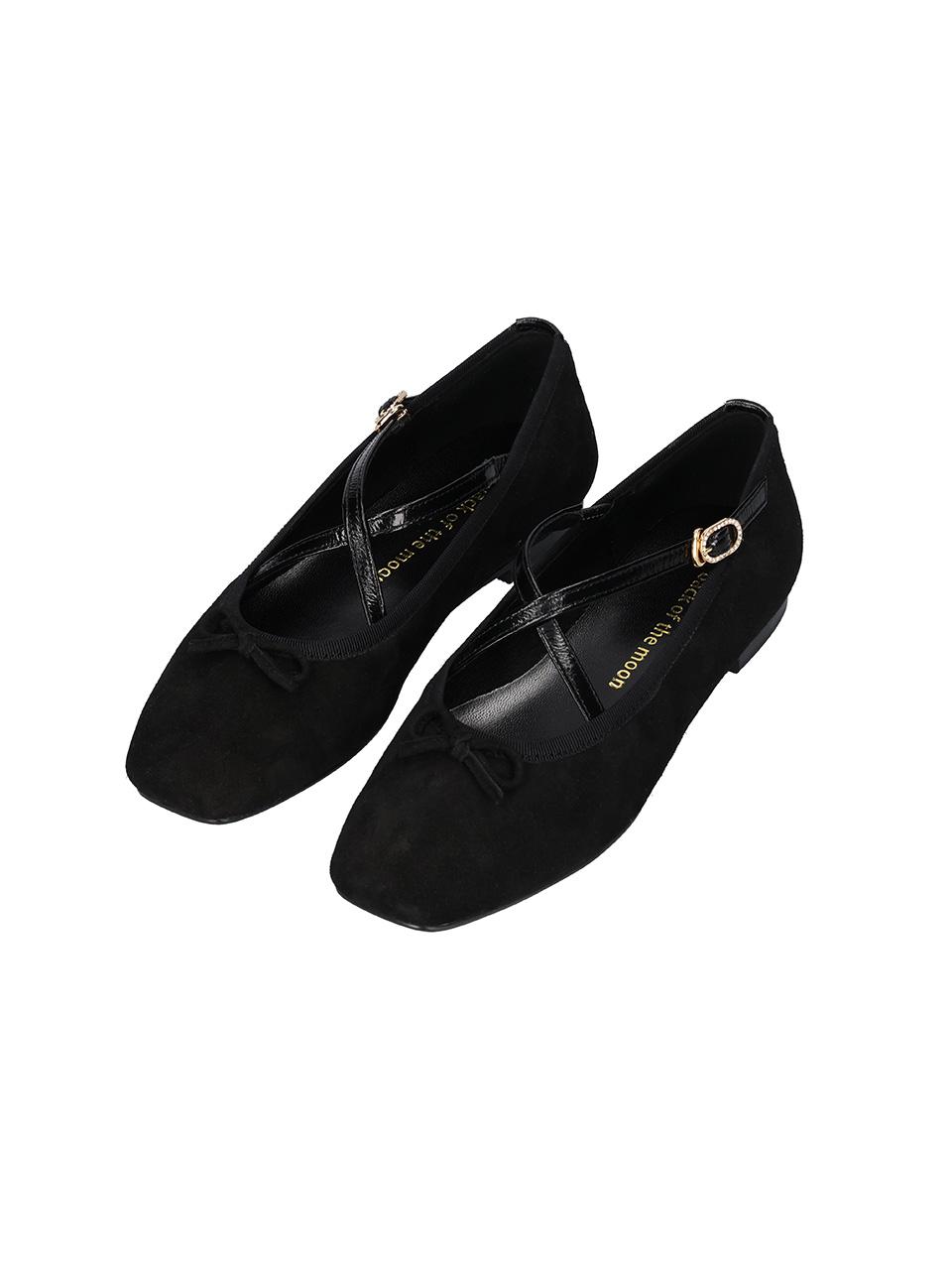 Giselle ballet flats  지젤 플랫 슈즈 (black)