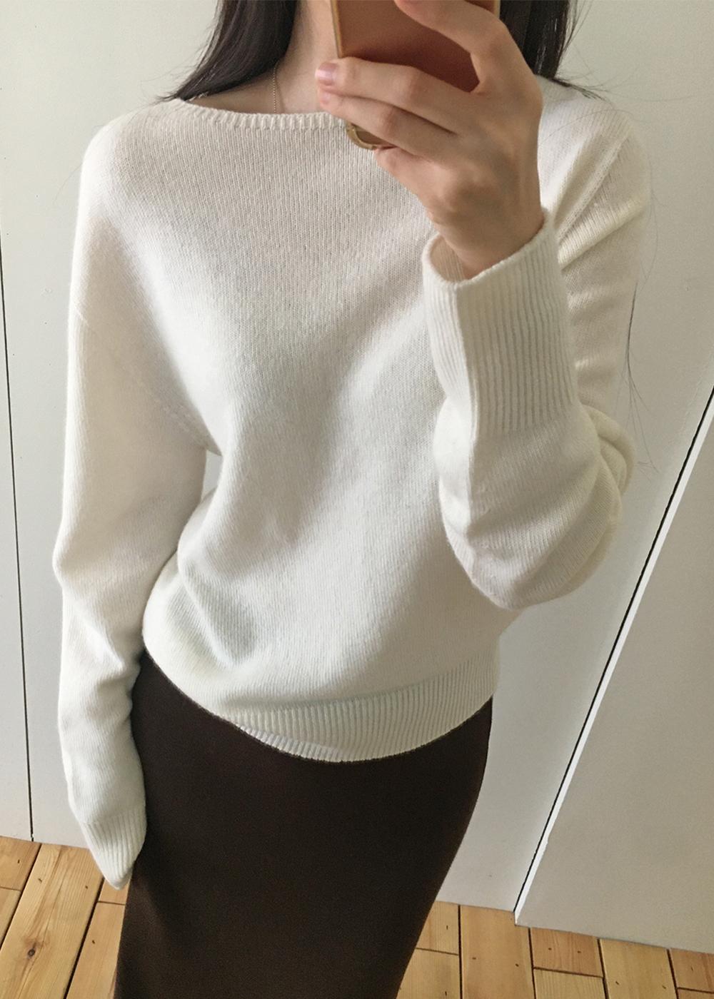 [11/26 배송예정] classic m knit / ivory