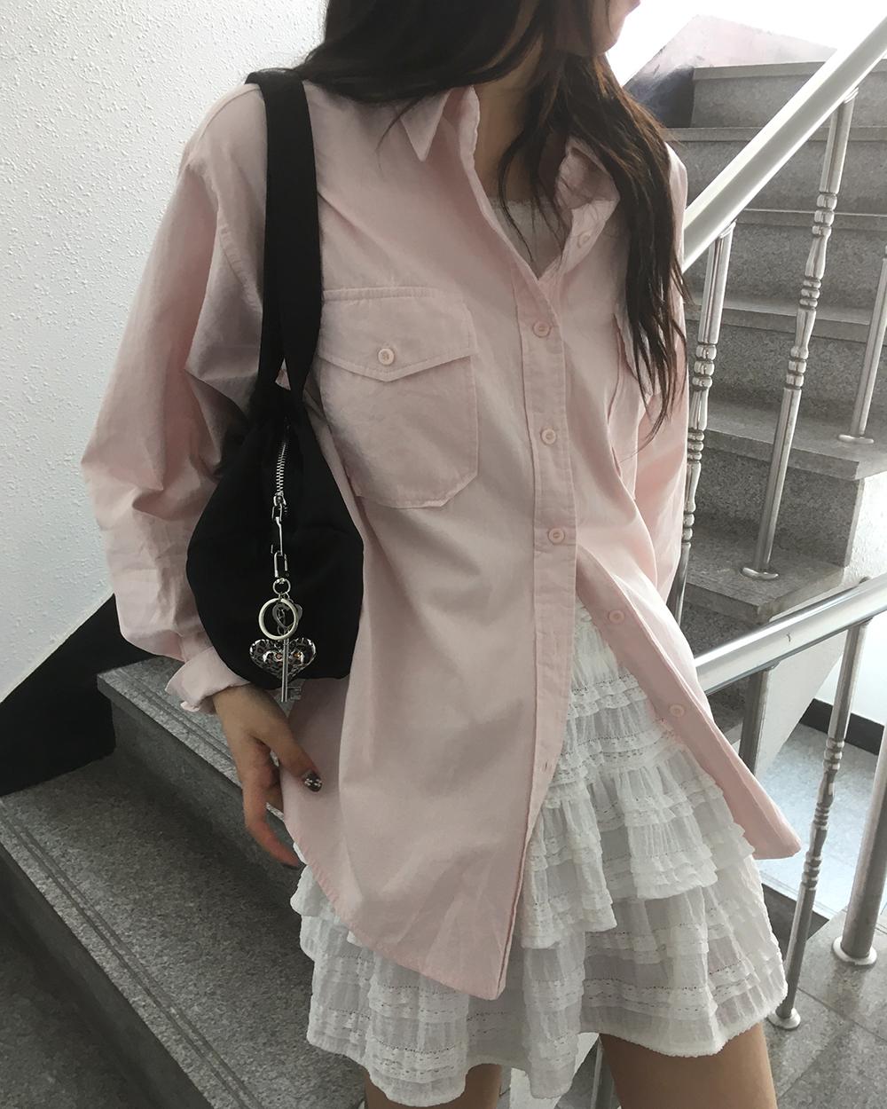 원더원더 [MADE] 호브 루즈핏 포켓 코튼 셔츠