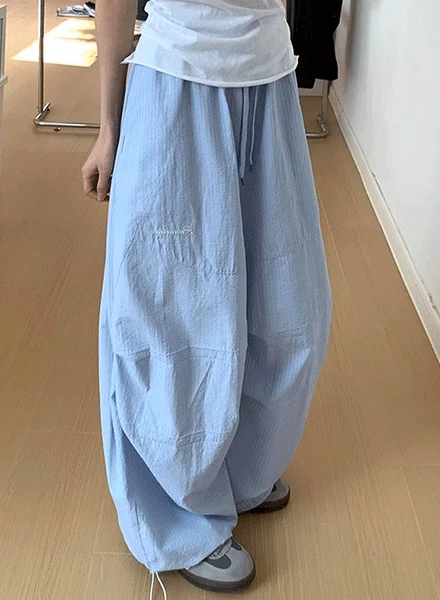 [데일리/캐주얼] 블라 스트라이프 와이드 조거 팬츠