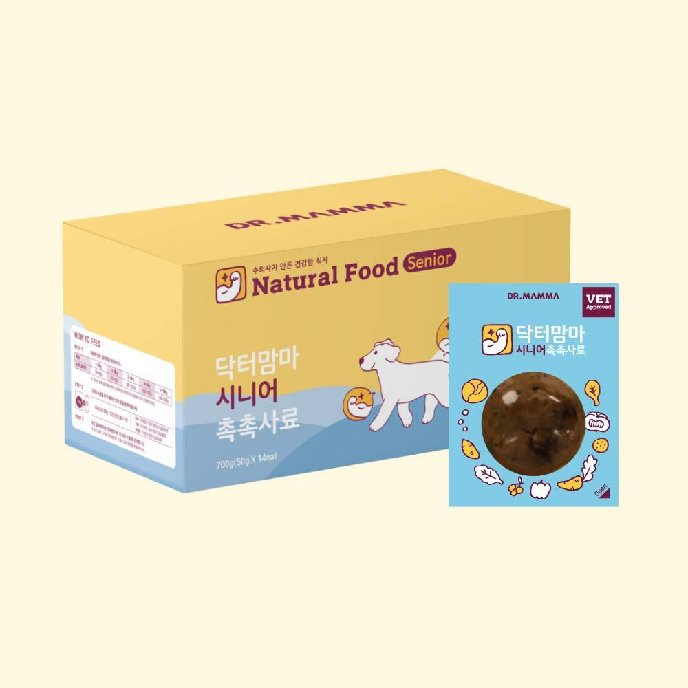닥터맘마 강아지 촉촉사료 시니어 700g 애견 화식 습식 사료