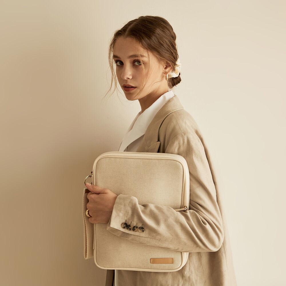 [OLA] Jute Leather iPAD Pouch 11/13inch