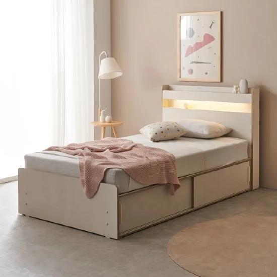 C3670 LED 슬라이딩 수납침대 SS 1color - 한샘몰