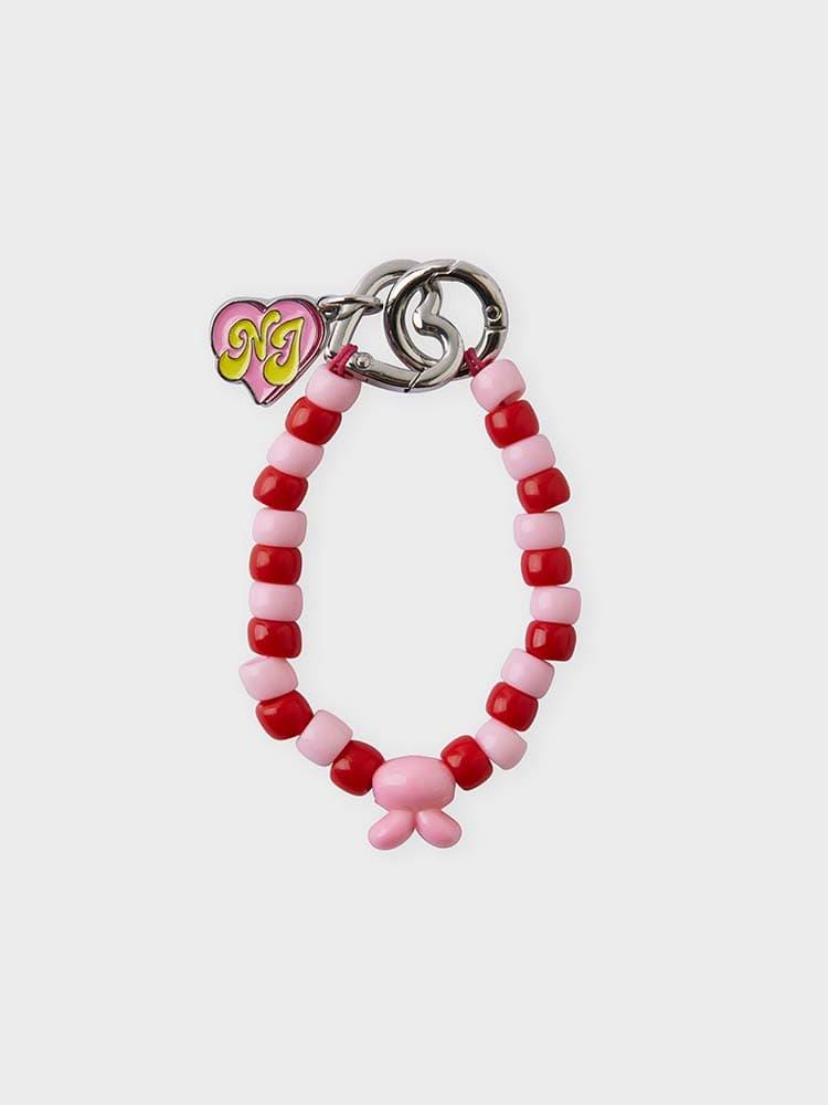 NJ Get Up 비즈 키링 (RED)